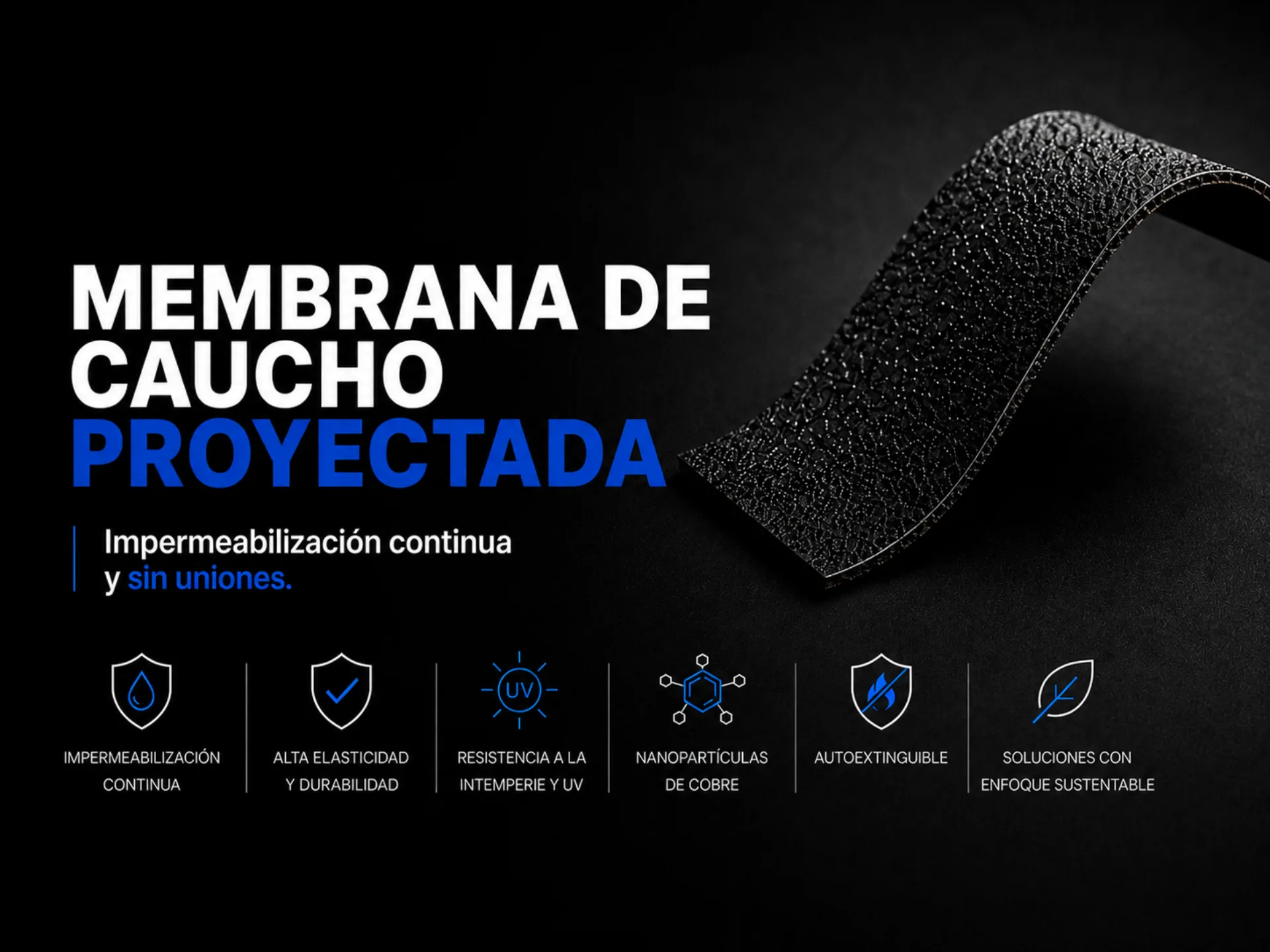 MEMBRAX Caucho proyectado