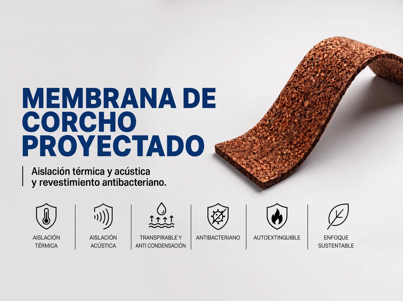 MEMBRAX Corcho proyectado