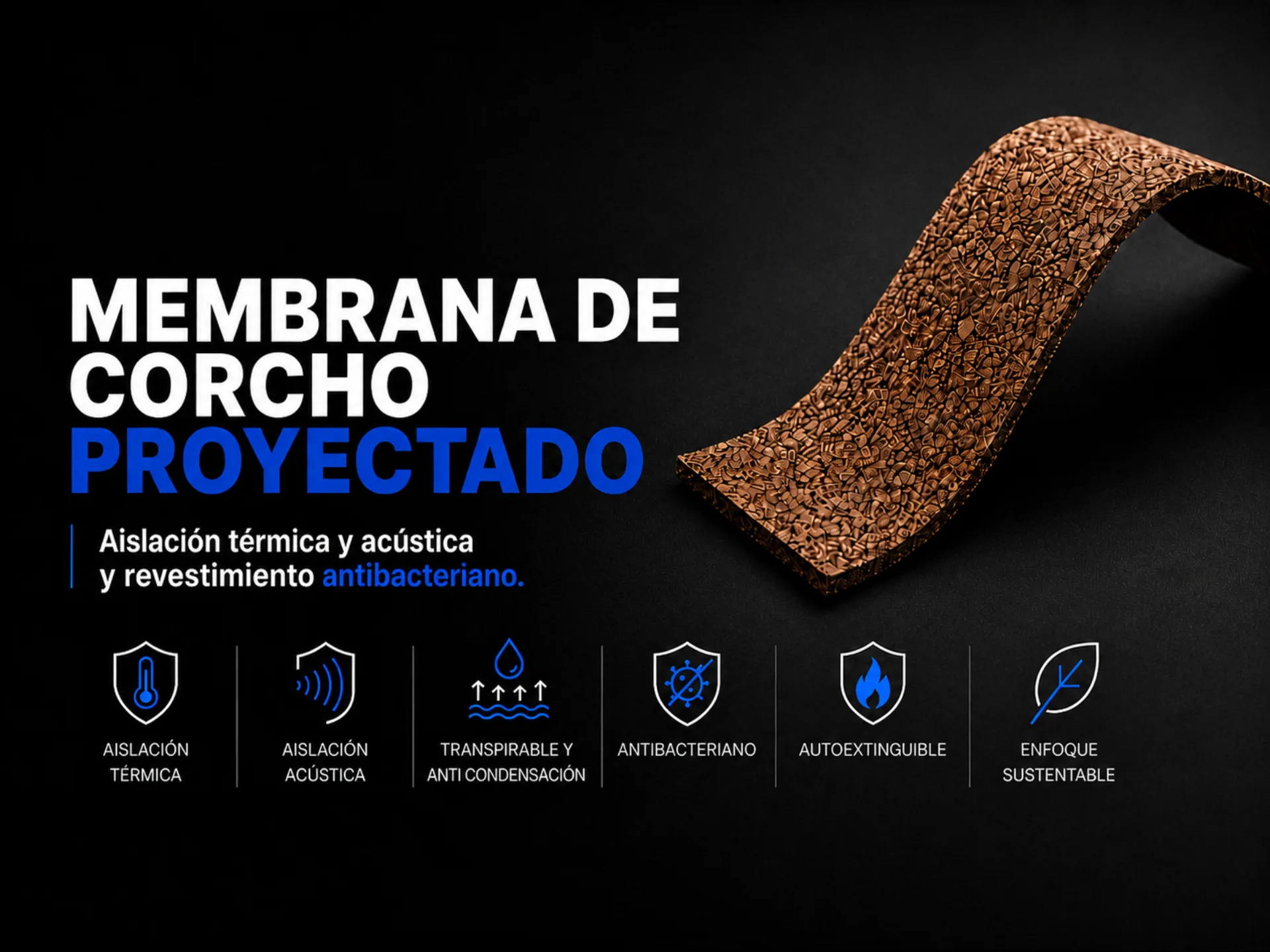 MEMBRAX Corcho proyectado